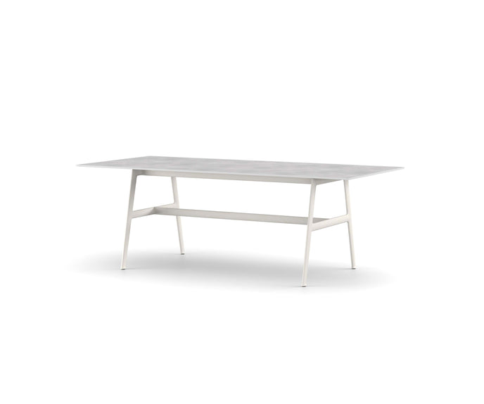 Luxury Seax Rectangular Dining Table by Dedon with teak top – Casa Design Group