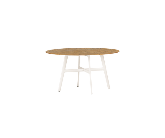 Modern Dedon Seax Round Outdoor Dining Table in mineral composite – Casa Design Group