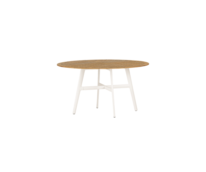 Modern Dedon Seax Round Outdoor Dining Table in mineral composite – Casa Design Group