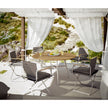 Modern Dedon Seax Round Outdoor Dining Table in mineral composite – Casa Design Group