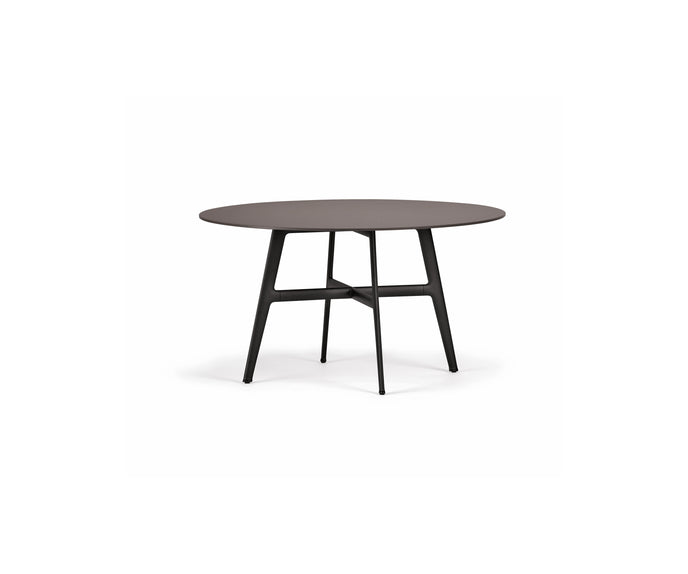 Modern Dedon Seax Round Outdoor Dining Table in mineral composite – Casa Design Group
