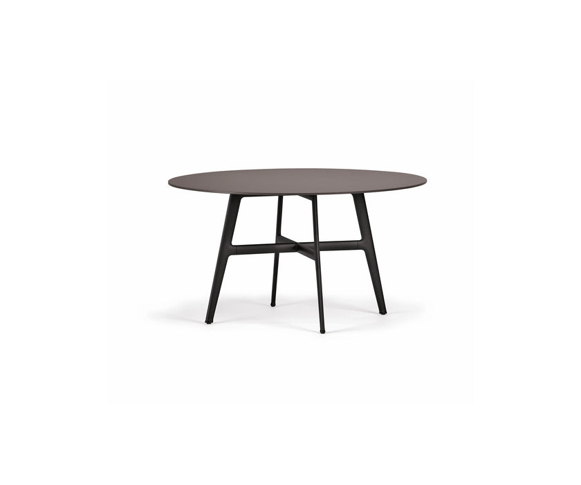 Modern Dedon Seax Round Outdoor Dining Table in mineral composite – Casa Design Group