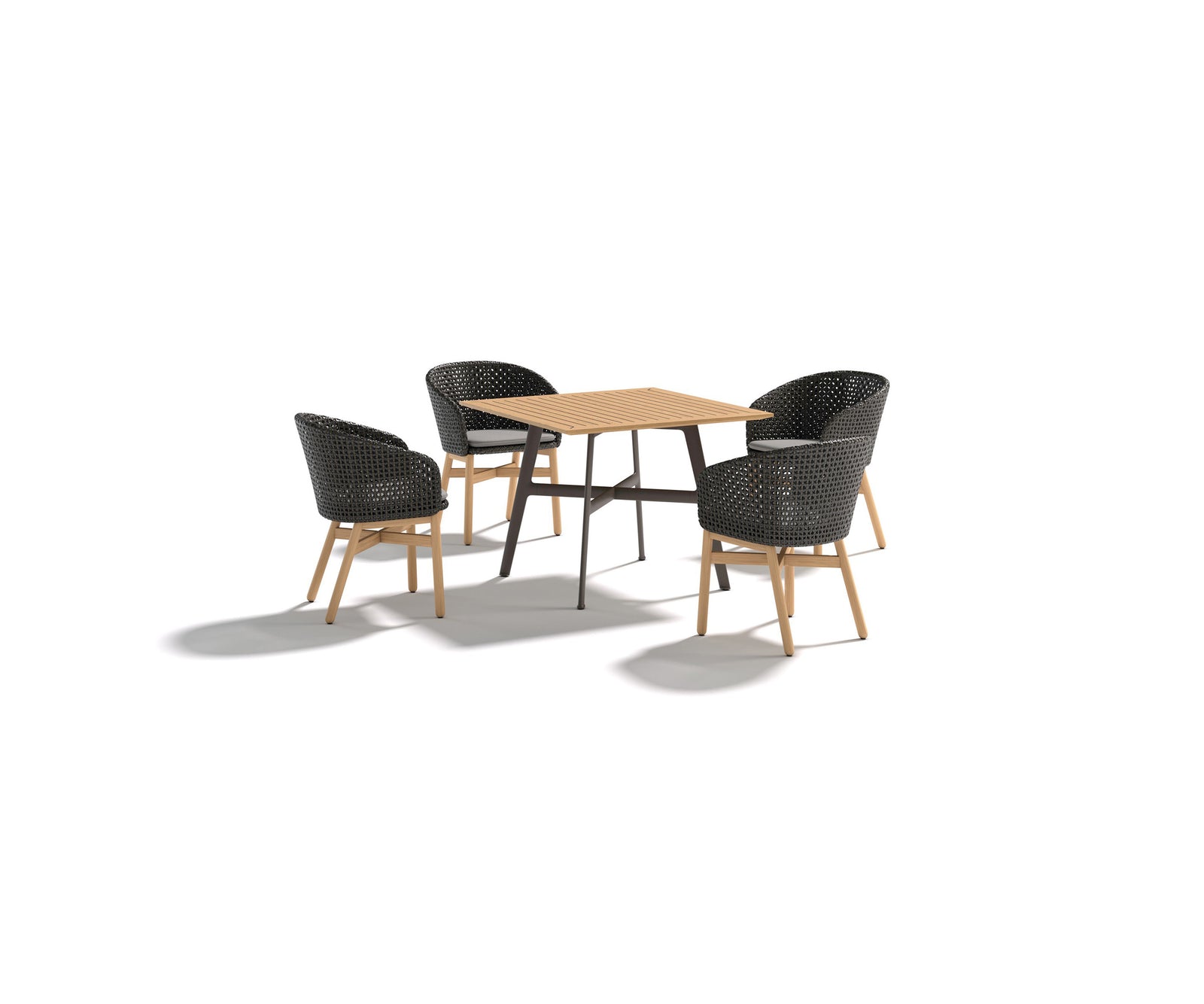 Luxury Outdoor Square Dining Table by Dedon from the Seax Collection – Casa Design Group