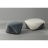 Seki organic upholstered pouf by Bonaldo with sculptural design in fabric or leather | Casa Design Group