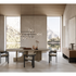 Selce T Table floor sample by Gallotti&Radice featuring a handcrafted Bruciato natural stone powder top – Casa Design Group