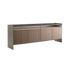 Self Blade Modular Storage System with suspended cabinets, slim aluminum panels and customizable glass or marble finishes by Rimadesio | Casa Design Group