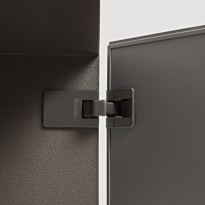 Self Blade Modular Storage System with suspended cabinets, slim aluminum panels and customizable glass or marble finishes by Rimadesio | Casa Design Group