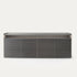 Self Blade Modular Storage System with suspended cabinets, slim aluminum panels and customizable glass or marble finishes by Rimadesio | Casa Design Group