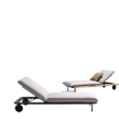 Plush Senja Outdoor Chaise Lounge with teak side table for Ultimate Outdoor Relaxation | Casa Design Group