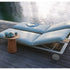 Plush Senja Outdoor Chaise Lounge with teak side table for Ultimate Outdoor Relaxation | Casa Design Group