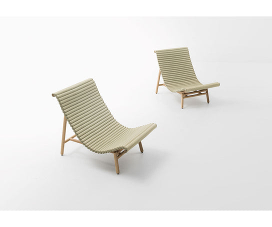 Comfortable Shibusa Lounge Chair by Paola Lenti Featuring a Bamboo Structure Casa Design Group