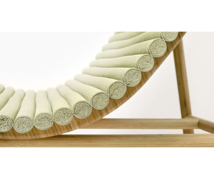 Comfortable Shibusa Lounge Chair by Paola Lenti Featuring a Bamboo Structure Casa Design Group