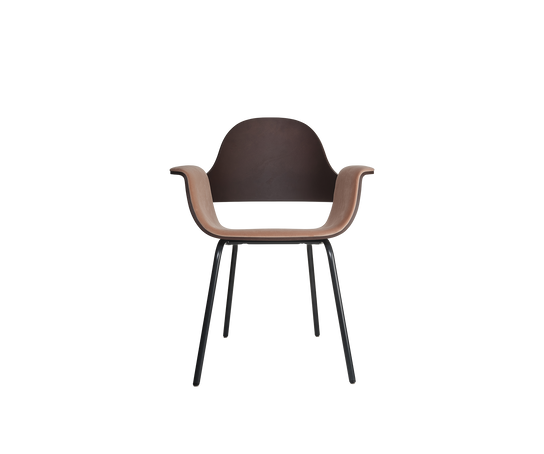 Contemporary Showtime Chair upholstered in fabric or leather by BD Barcelona Casa Design Group