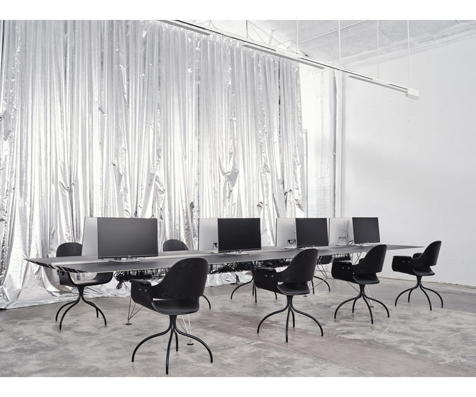 Contemporary Showtime Chair upholstered in fabric or leather by BD Barcelona Casa Design Group