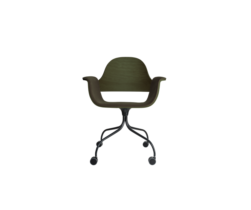 Contemporary Showtime Chair upholstered in fabric or leather by BD Barcelona Casa Design Group