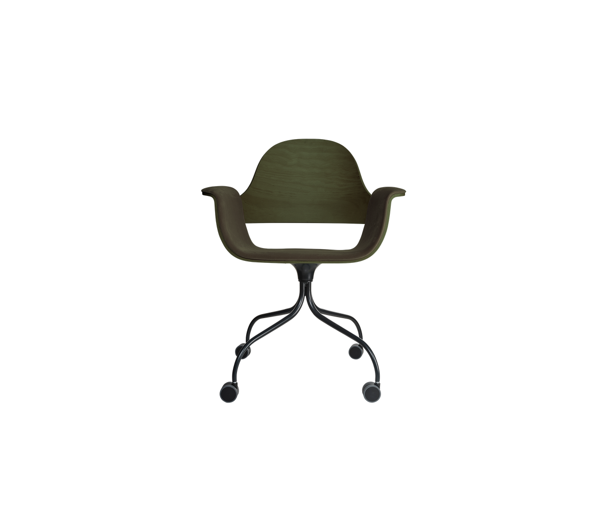 Contemporary Showtime Chair upholstered in fabric or leather by BD Barcelona Casa Design Group