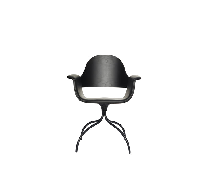 Contemporary Showtime Chair upholstered in fabric or leather by BD Barcelona Casa Design Group