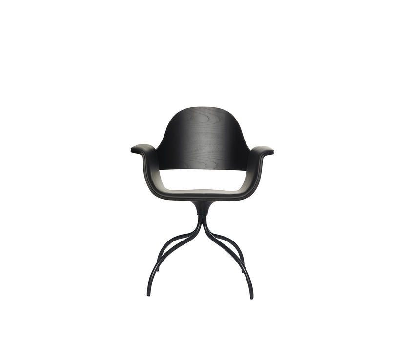 Contemporary Showtime Chair upholstered in fabric or leather by BD Barcelona Casa Design Group