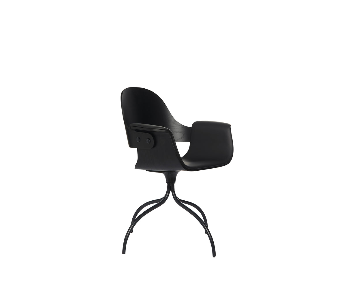 Contemporary Showtime Chair upholstered in fabric or leather by BD Barcelona Casa Design Group