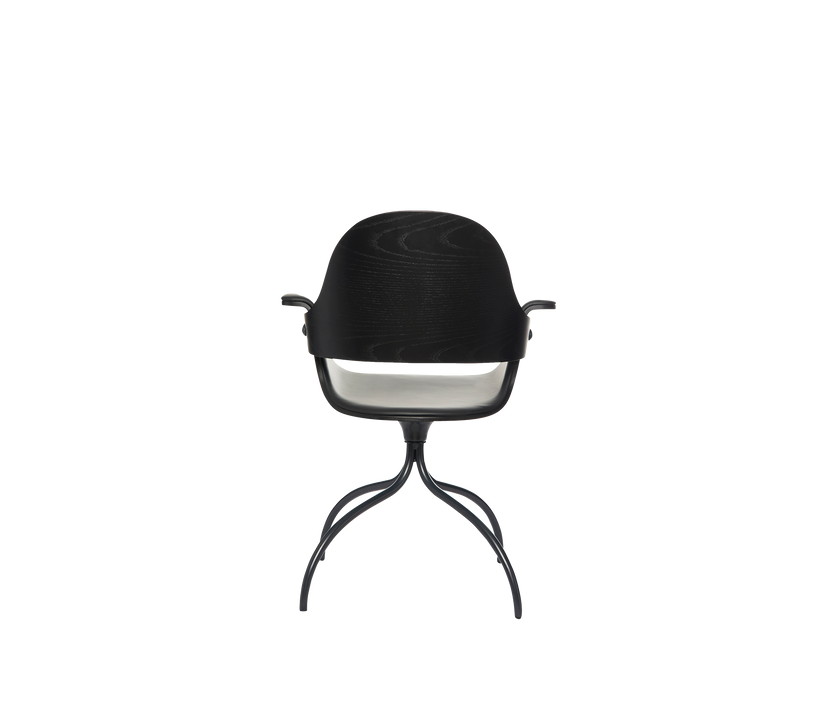 Contemporary Showtime Chair upholstered in fabric or leather by BD Barcelona Casa Design Group