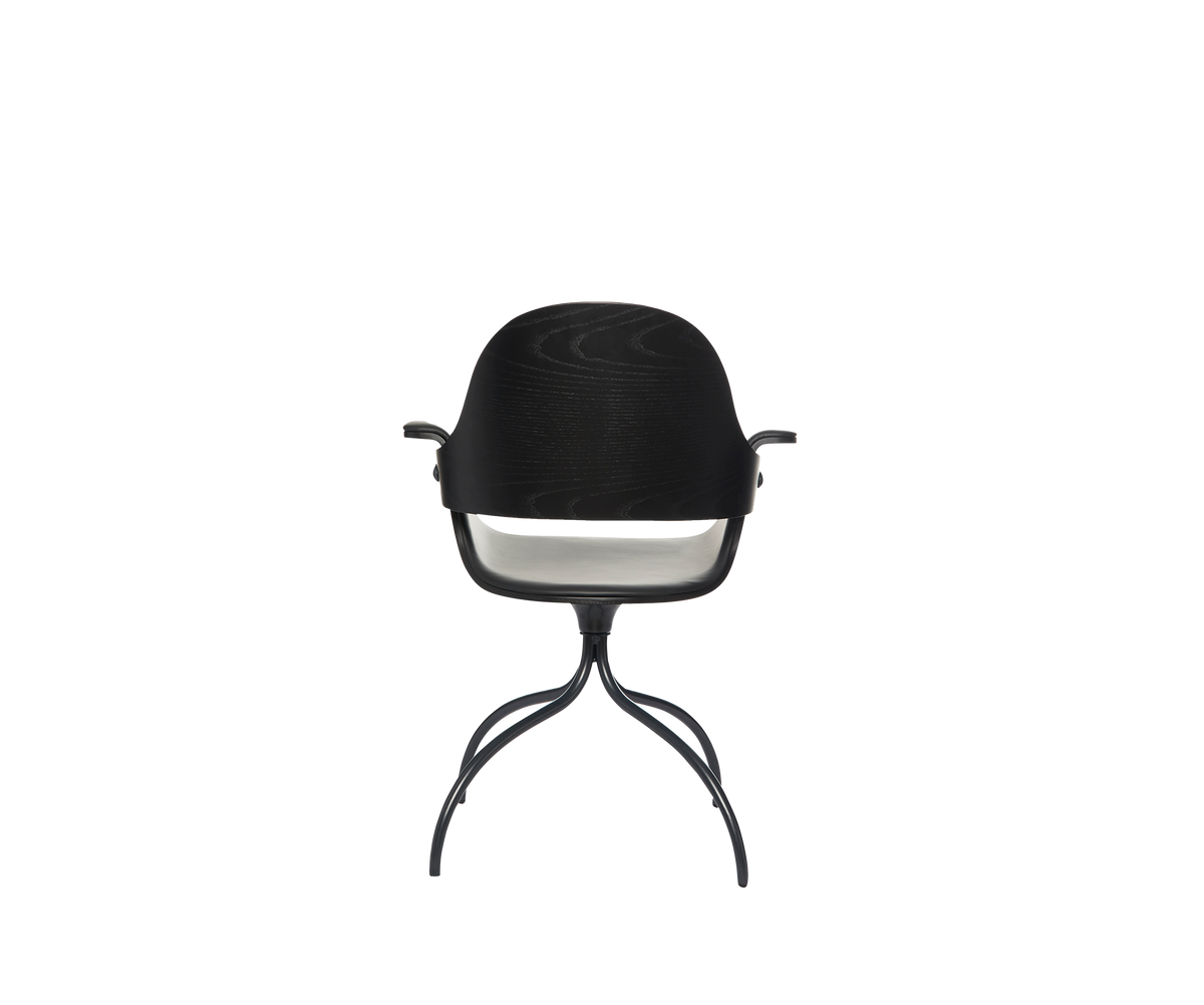 Contemporary Showtime Chair upholstered in fabric or leather by BD Barcelona Casa Design Group