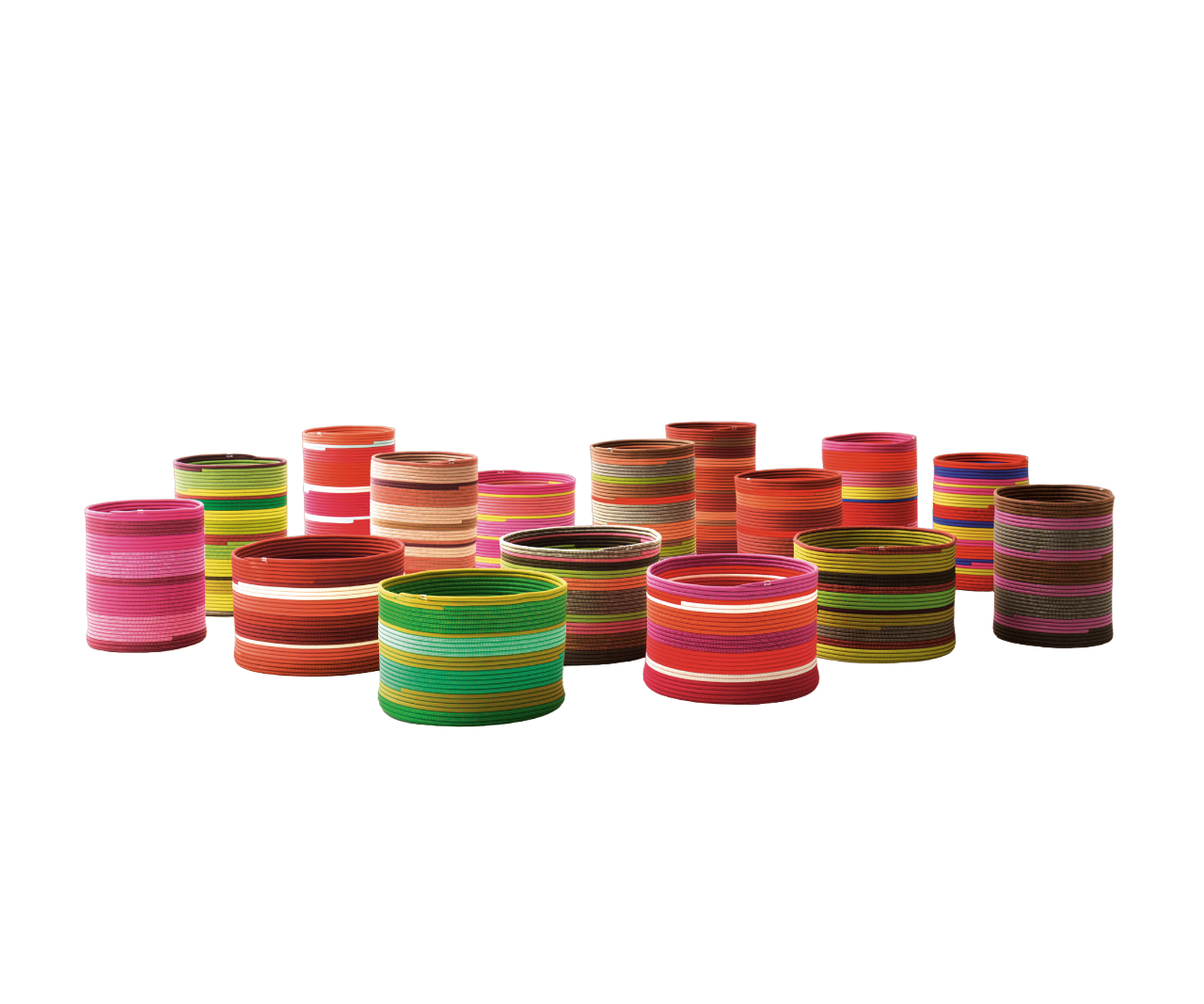 Modern Sika Baskets from Paola Lenti's Mottainai Collection Casa Design Group
