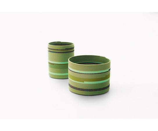 Modern Sika Baskets from Paola Lenti's Mottainai Collection Casa Design Group