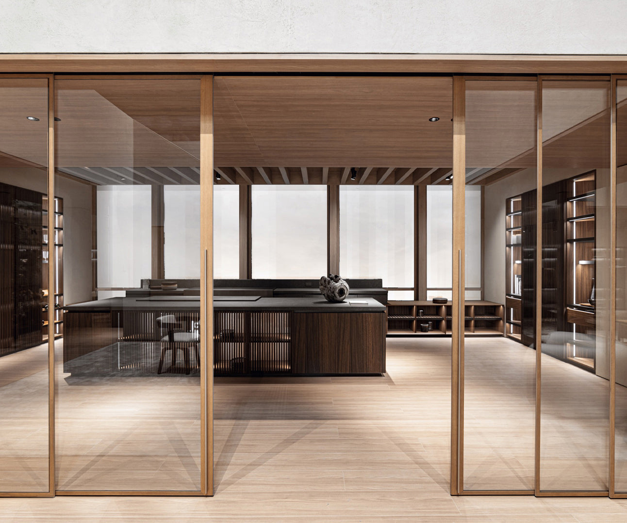 High End Sincro Boiserie and Door System by Molteni&C Casa Design Group