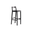 Sit Bar Chair by Zeitraum featuring minimalist solid wood construction, upholstered seat options, and ergonomic footrest | Casa Design Group