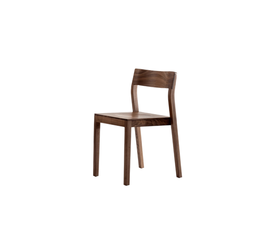 Sit Dining Chair by Zeitraum featuring solid wood construction, stackable functionality, and timeless contemporary design | Casa Design Group