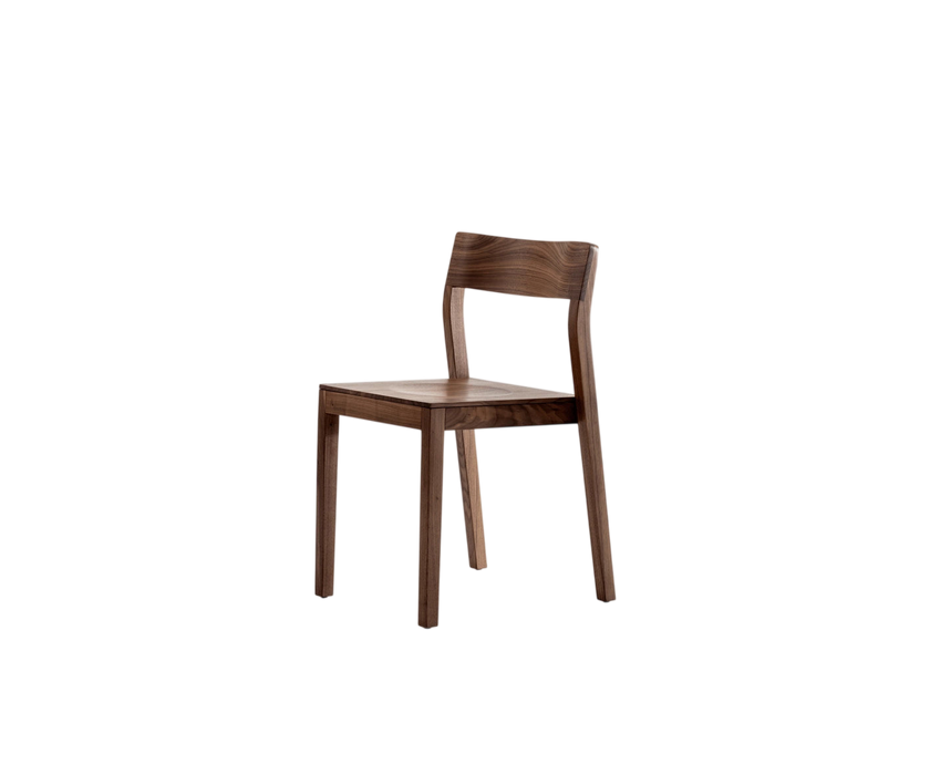Sit Dining Chair by Zeitraum featuring solid wood construction, stackable functionality, and timeless contemporary design | Casa Design Group