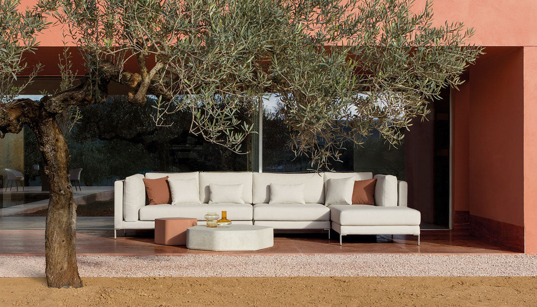High End Slim Outdoor Central Module Sofa by Expormim Casa Design Group