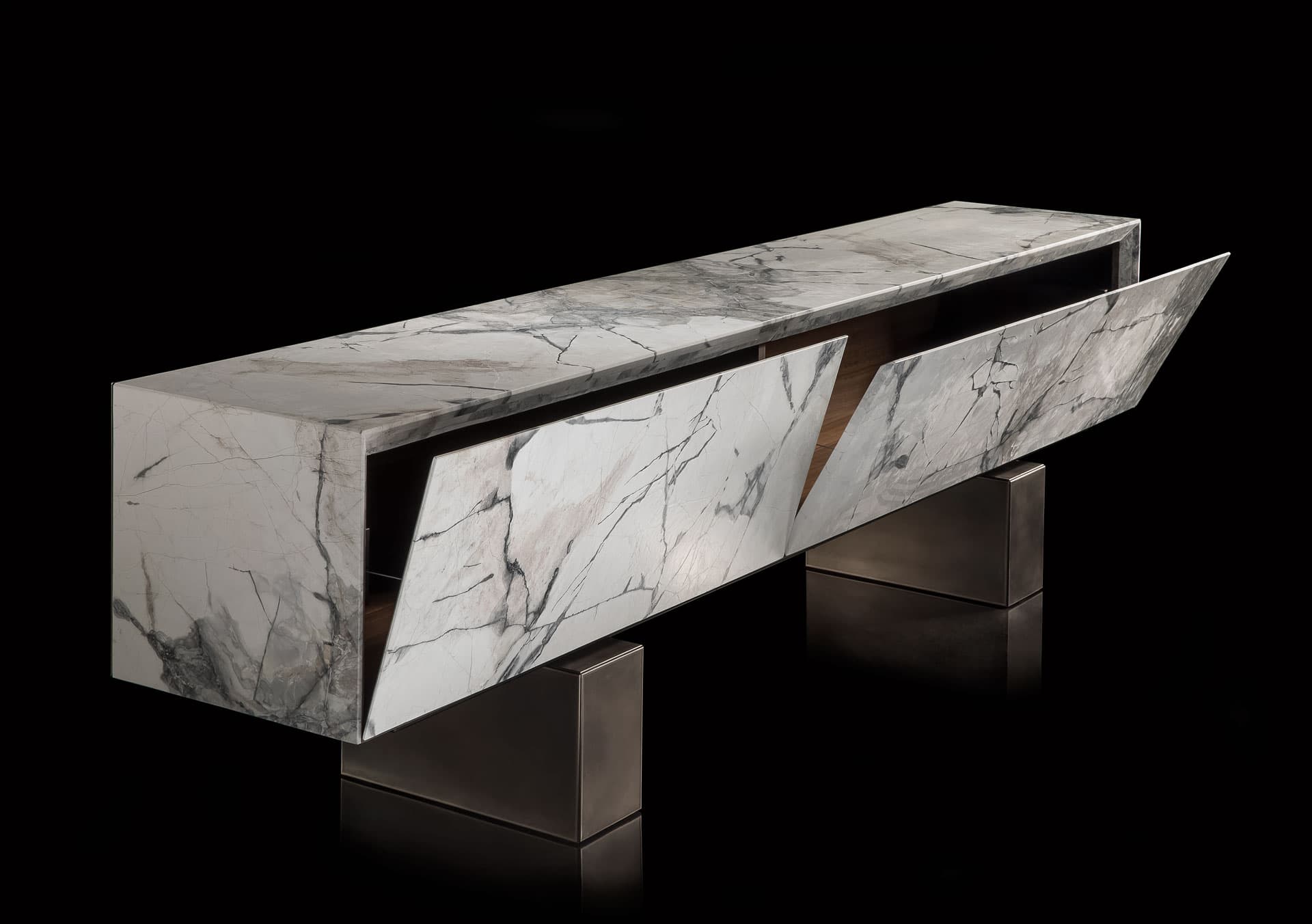 High End Slim Side Credenza by Henge Casa design Group