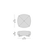 High End Softbay Pouf by Porada Casa Design Group
