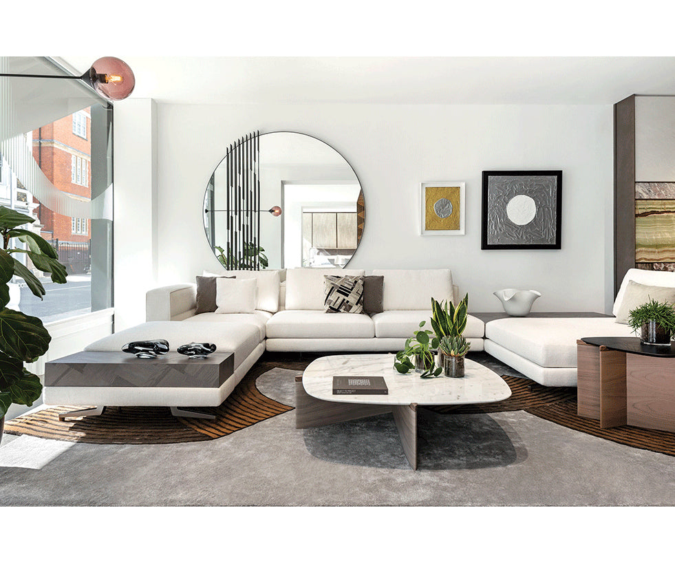Soho Sectional Sofa by Giorgetti, designed by Carlo Colombo, featuring contemporary lines and exceptional Italian craftsmanship | Casa Design Group