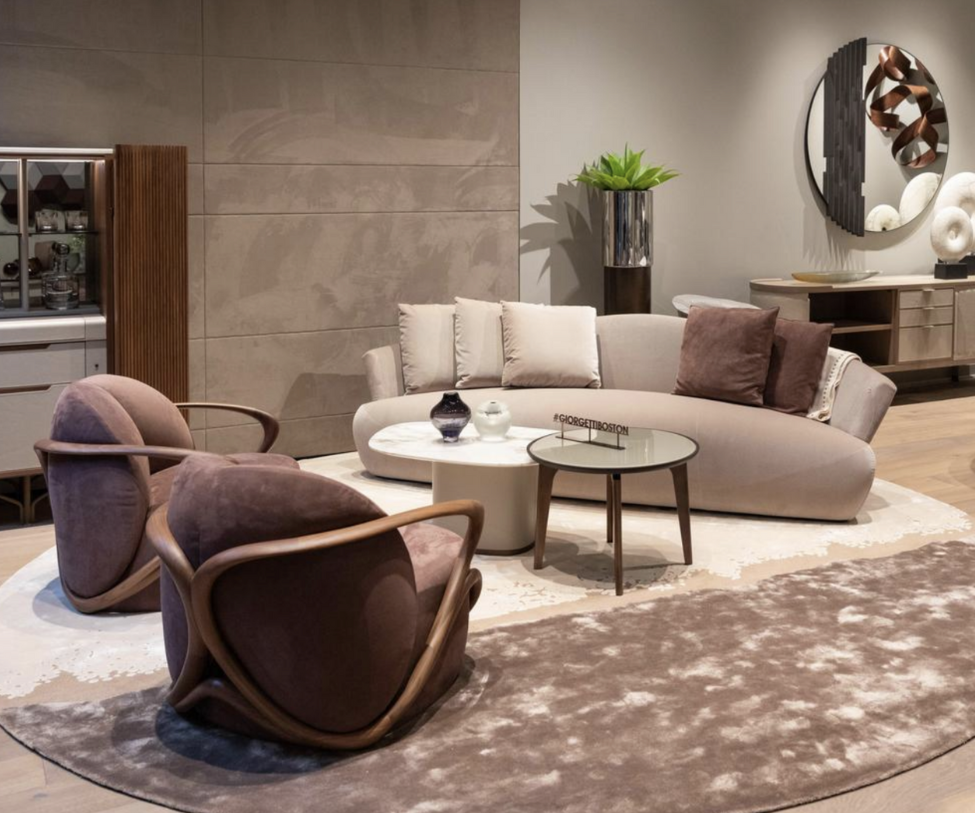High End Floor Sample Solemyidae Sofa by Giorgetti Casa Design Group