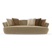 Solemyidae Sofa by Giorgetti with shell-inspired sculptural design and luxurious upholstery | Casa Design Group