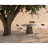 Stylish Sophie Outdoor Dining Table with Natural Stone or Ash Top by Potocco | Casa Design Group