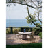 Stylish Sophie Outdoor Dining Table with Natural Stone or Ash Top by Potocco | Casa Design Group
