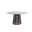 Stylish Sophie Outdoor Dining Table with Natural Stone or Ash Top by Potocco | Casa Design Group