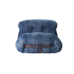 Soriana Lounge Chair Denim Crafted by Roy Roger's® by Cassina designed by Afra & Tobia Scarpa.