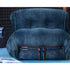 Soriana Lounge Chair Denim Crafted by Roy Roger's® by Cassina designed by Afra & Tobia Scarpa.