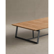 Soul Outdoor Coffee Table by Potocco in Waterproof Ash Wood, Laminated Porcelain and Natural Stone Finishes | Casa Design Group