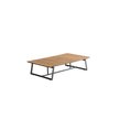 Soul Outdoor Coffee Table by Potocco in Waterproof Ash Wood, Laminated Porcelain and Natural Stone Finishes | Casa Design Group