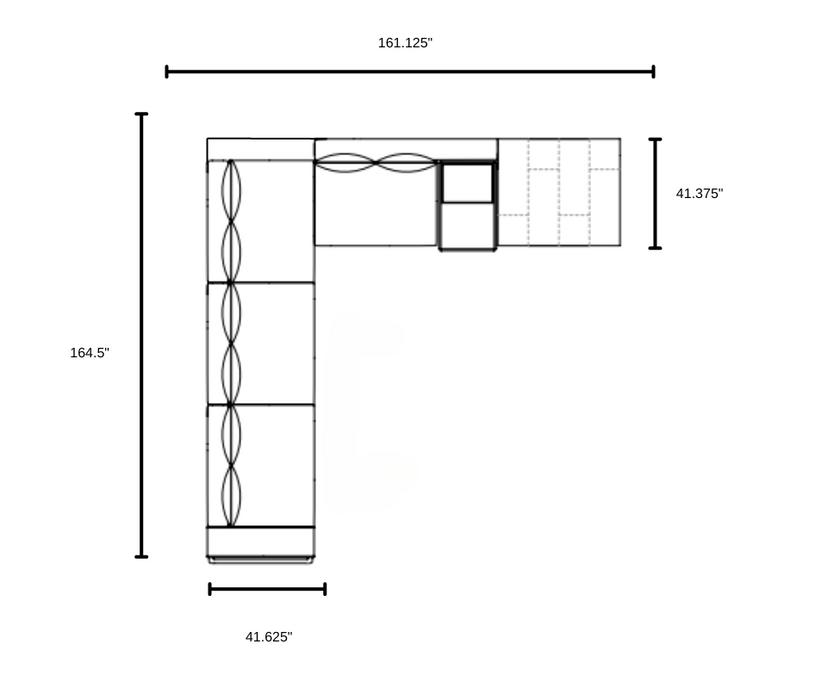 Floor Sample Skyline Sectional Sofa Giorgetti 