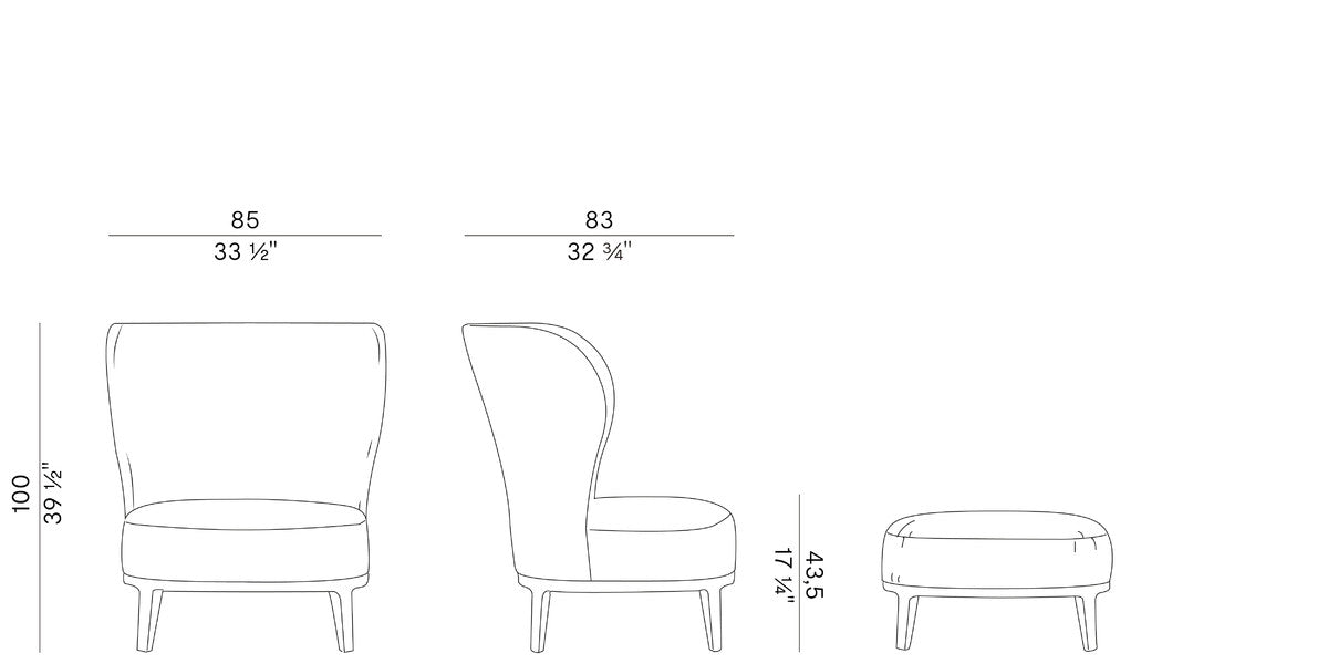 High End Spring Lounge Chair Chair by Potocco Casa Design Group