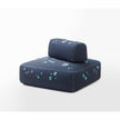 Customizable Spring Outdoor Pouf by Paola Lenti with Hand-Embroidered Kimia Fabric Casa Design Group
