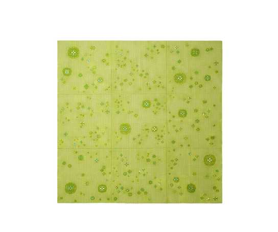Handcrafted Modular Spring Outdoor Rug with Floral Embroidery by Paola Lenti |  Casa Design Group