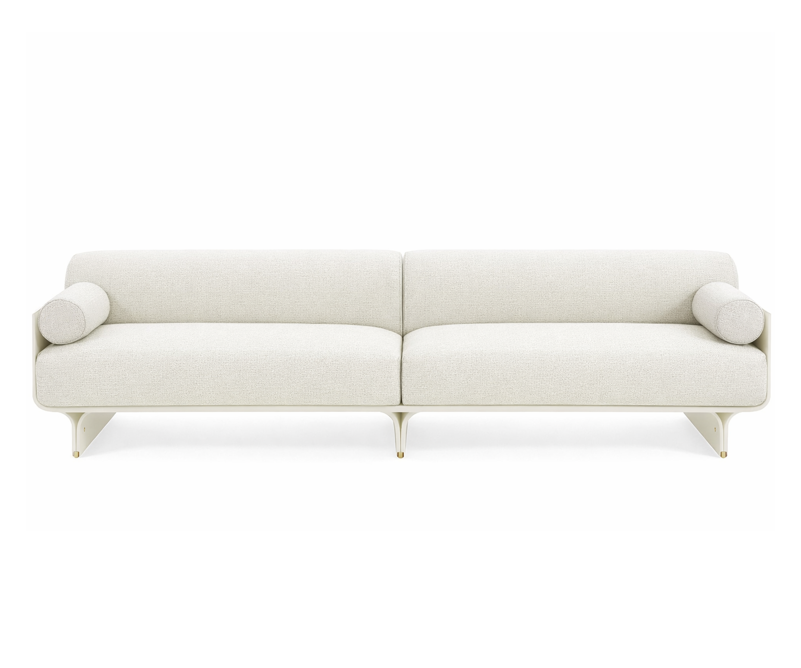 Stami Sofa floor sample, lacquered base, and Cozy Cream fabric – Casa Design Group