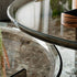 Standard Coffee Table with irregular curved bronze glass top and sculptural concave glass base by Cattelan Italia | Casa Design Group